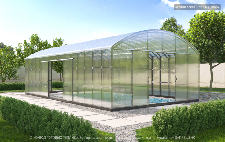 Greenhouses with a width of 4, 5 and 6 meters, why buy them?