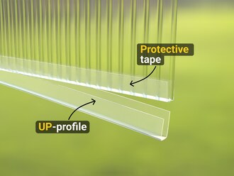 Защитная лента + UP-профиль
